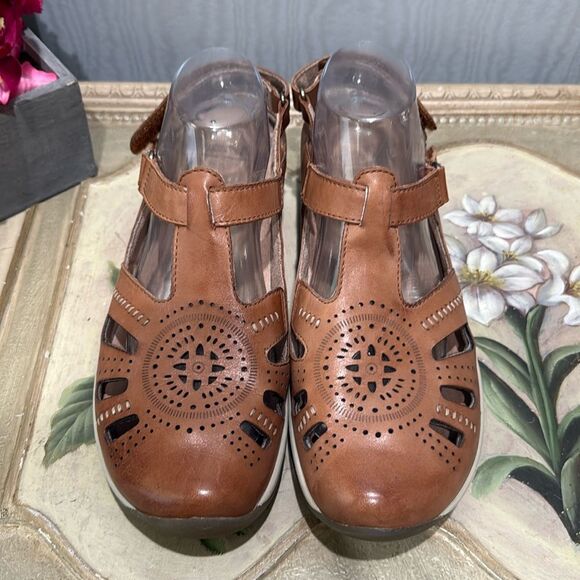 Earth Origins Kara Curie Closed Toe Leather Sandals Brown Women’s Sz 10 - Picture 6 of 13
